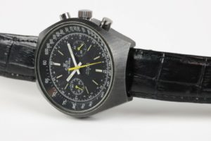 Pfandhaus VS 7733 Chronograph PVD Vintage Valjoux | -verkauft- Anker ETA Meister Armbanduhr